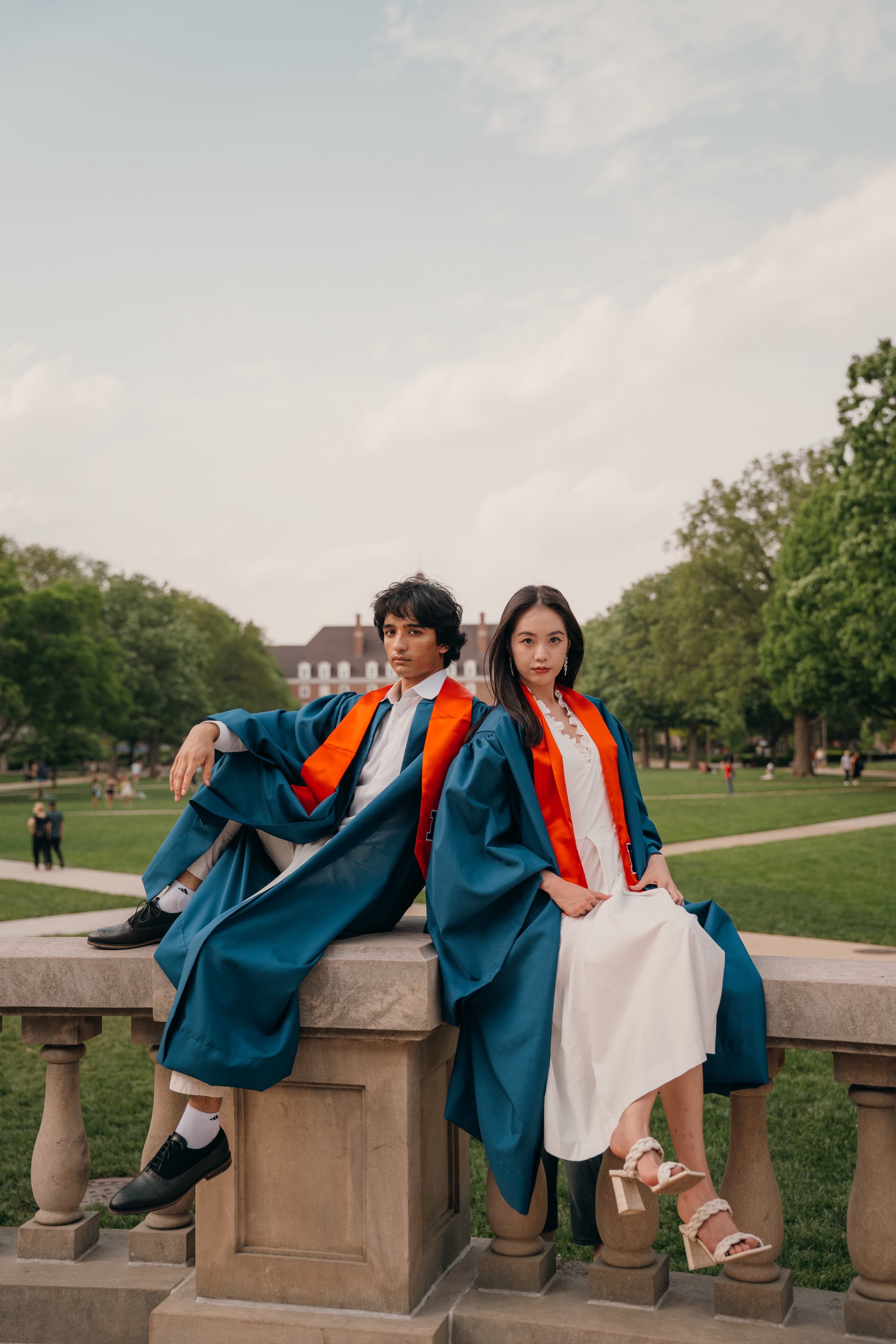 Graduate on Main Quad