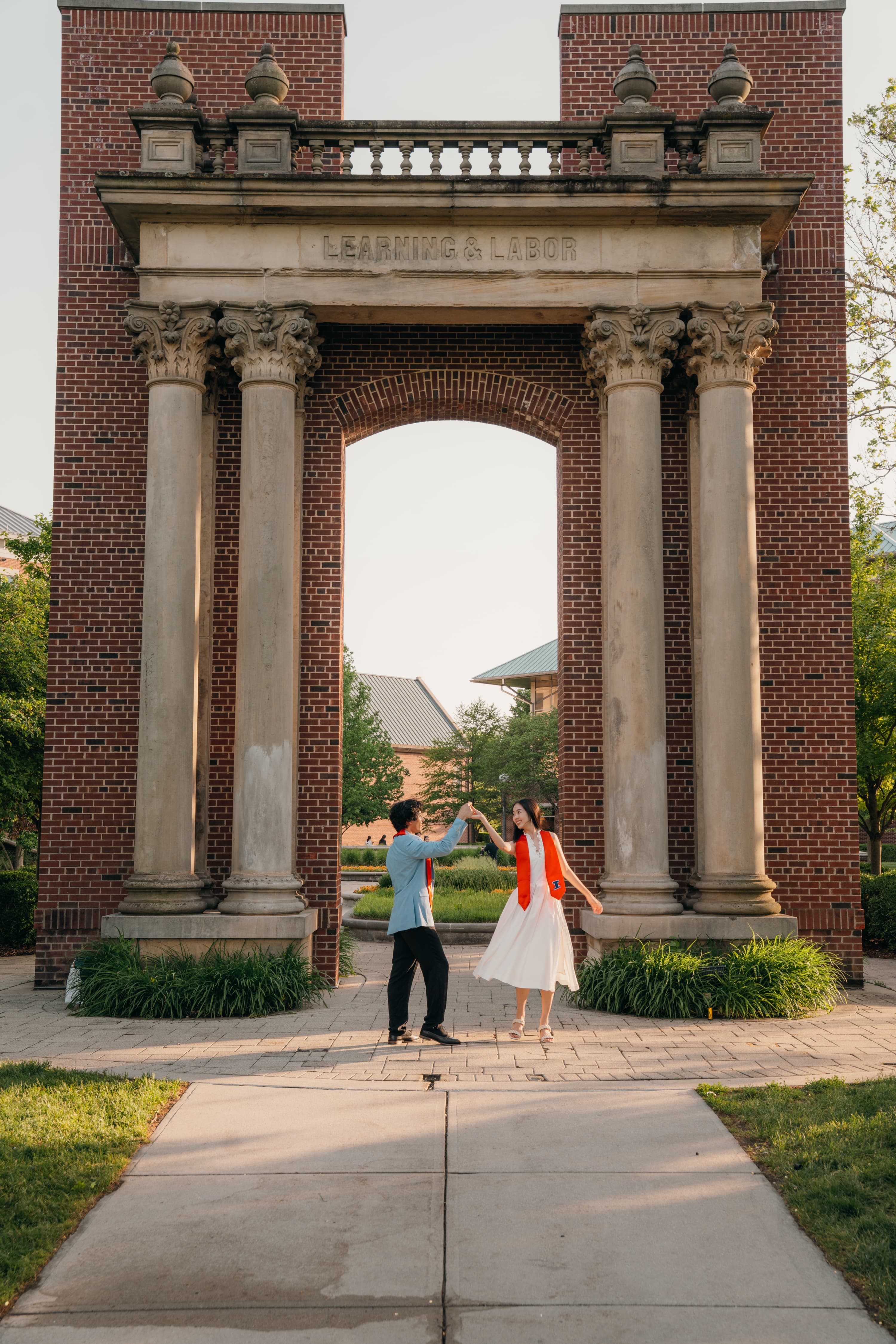 Graduation portrait with friends